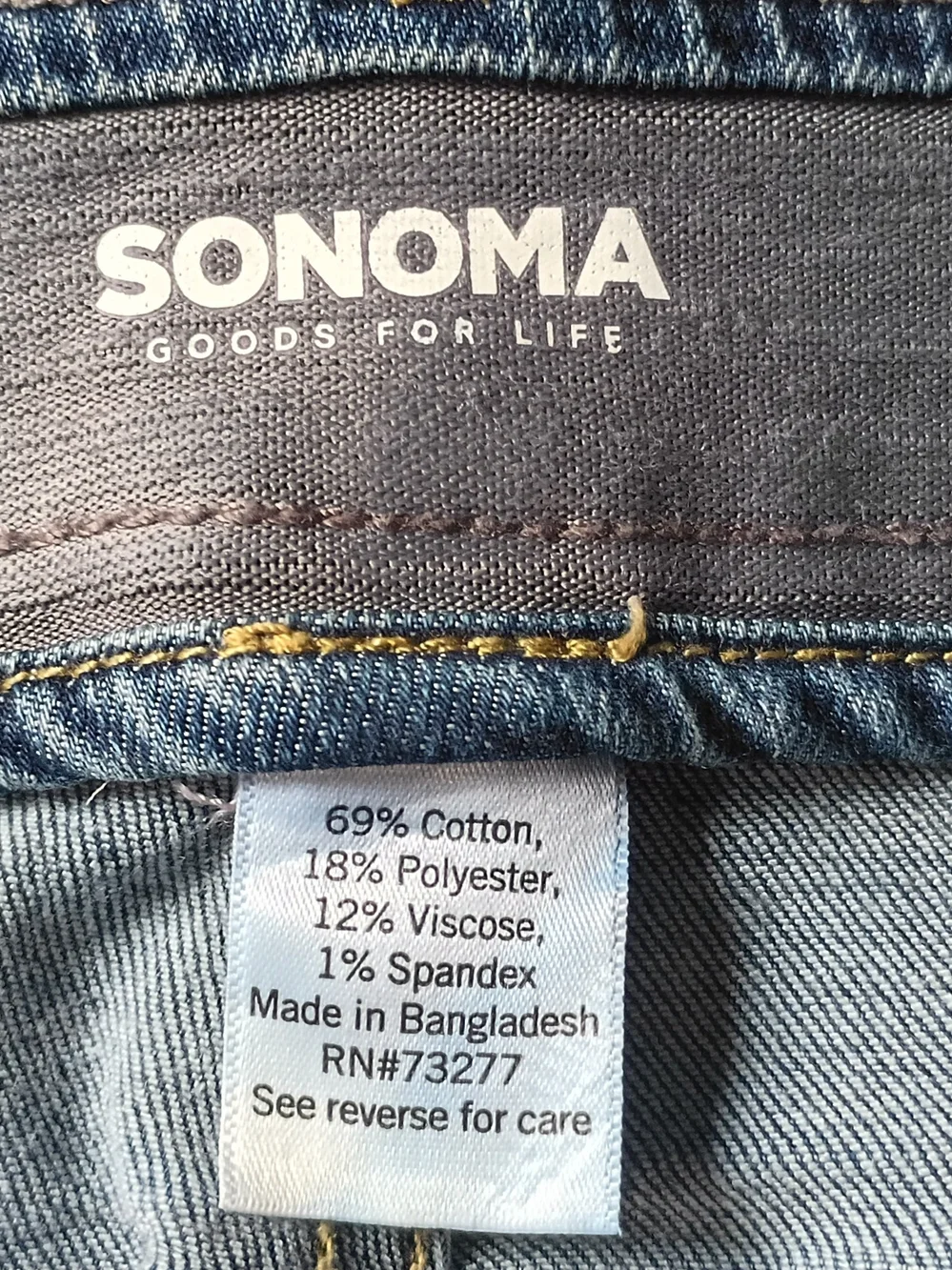 Sonoma Men's Straight Fit Blue Jeans